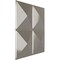 Ekena Millwork 19 5/8in. W x 19 5/8in. H Richmond EnduraWall Decorative 3D Wall Panel Covers 2.67 Sq. Ft. WP20X20RIBCR - alternate 2